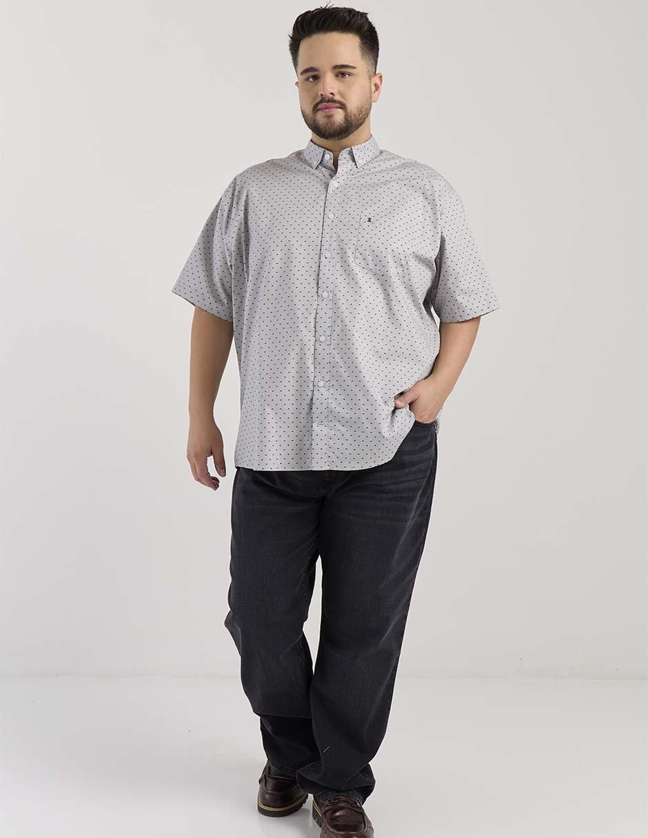 Camisa casual de algodón manga al codo para hombre 6