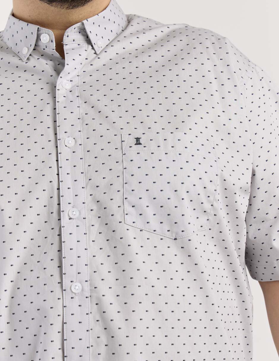 Camisa casual de algodón manga al codo para hombre 7