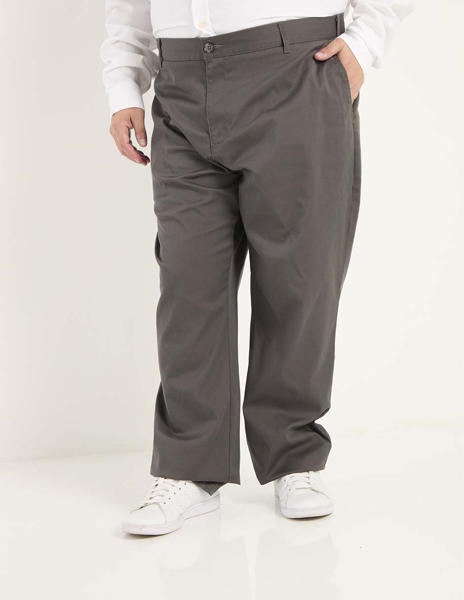 Pantalón chino regular de algodón para hombre 1