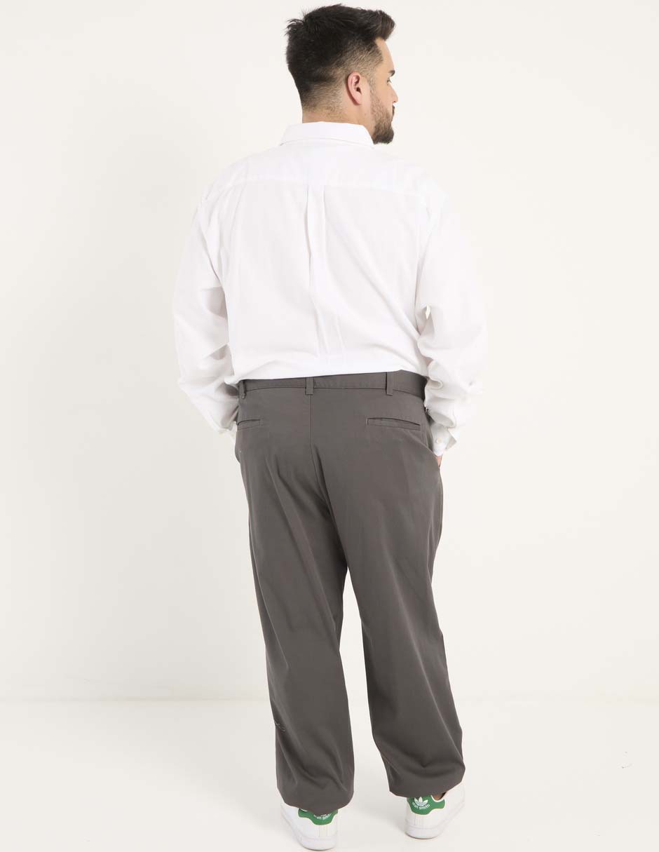 Pantalón chino regular de algodón para hombre 5