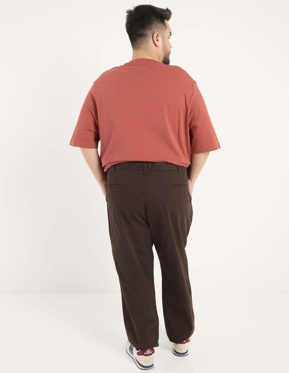 Pantalón chino regular de algodón para hombre 5