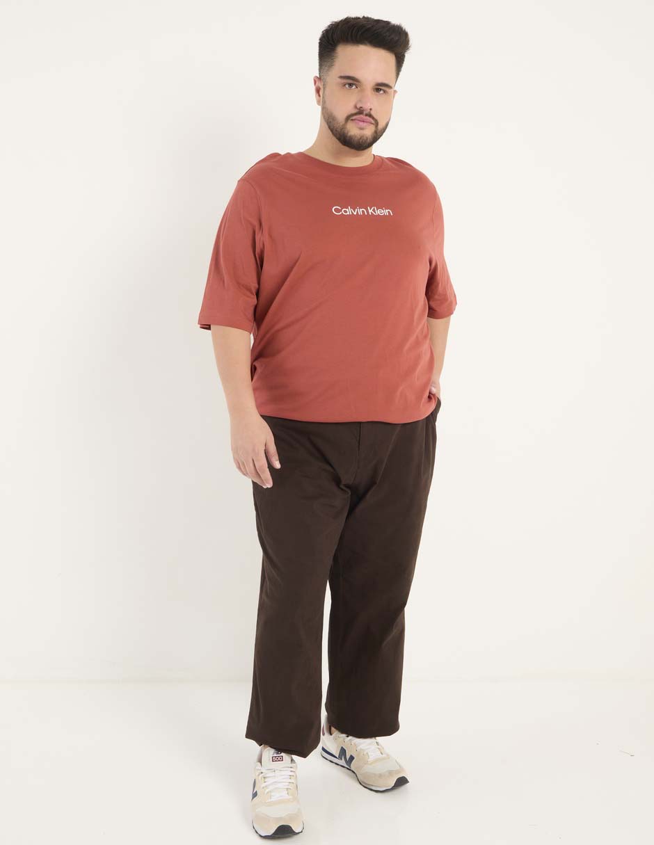 Pantalón chino regular de algodón para hombre 6