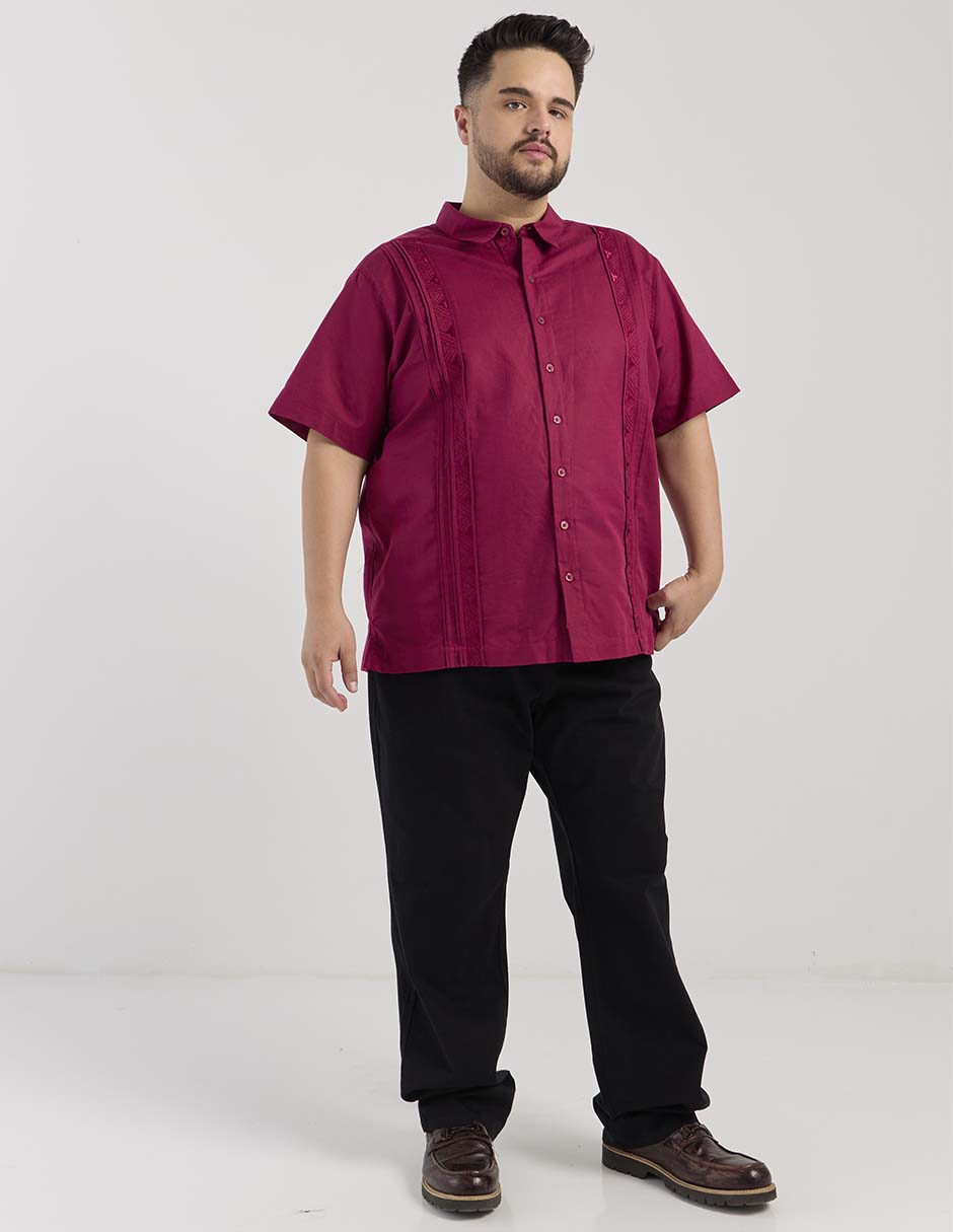 Guayabera manga corta para hombre 6