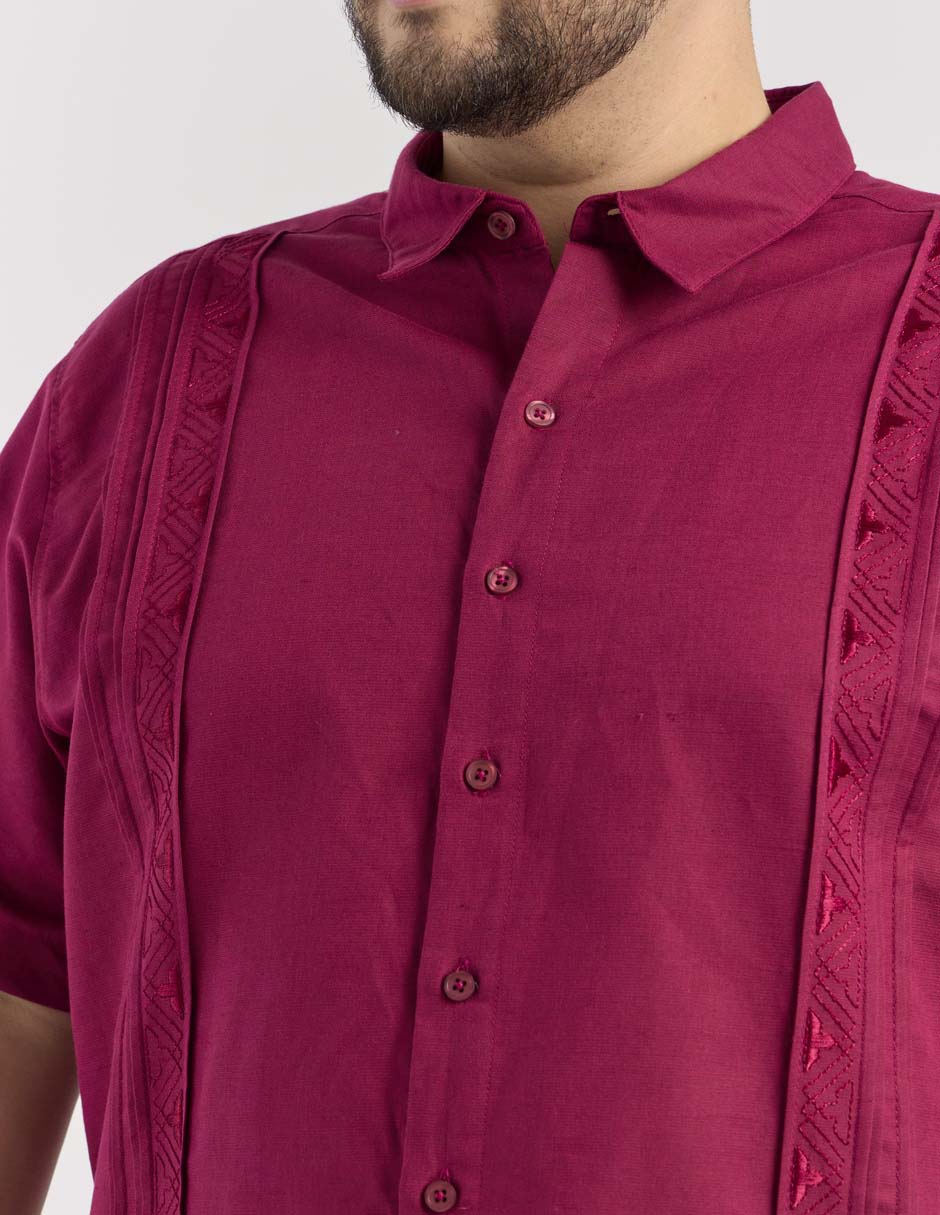Guayabera manga corta para hombre 7