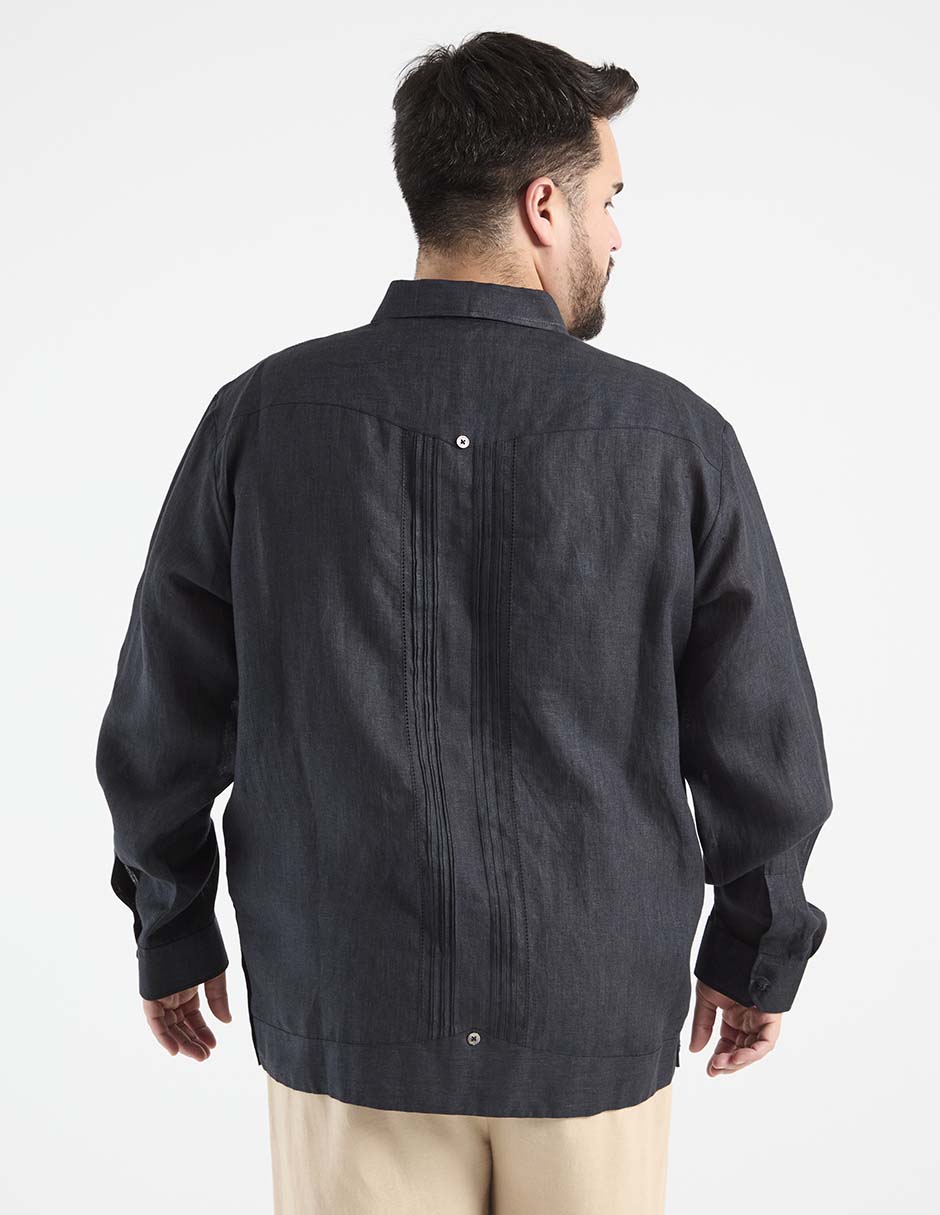 Guayabera manga larga para hombre