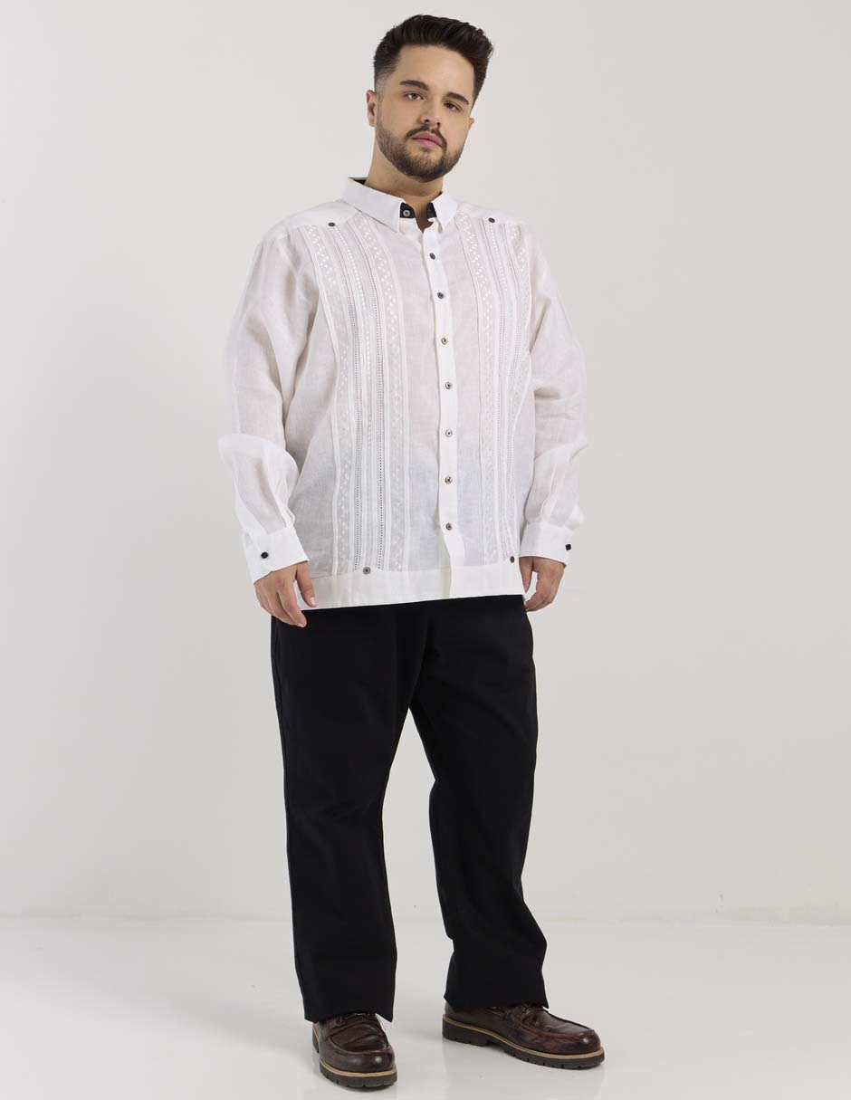 Guayabera manga larga Ábito para hombre