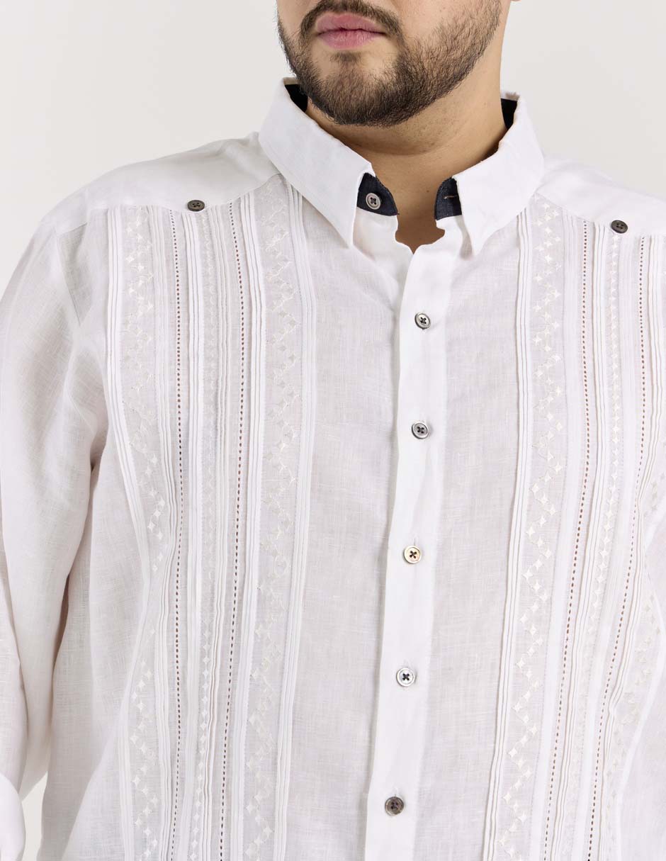 Guayabera manga larga Ábito para hombre