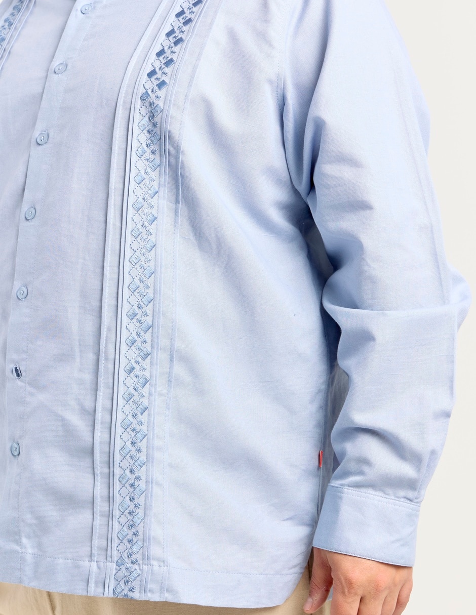 Guayabera manga larga para hombre 10