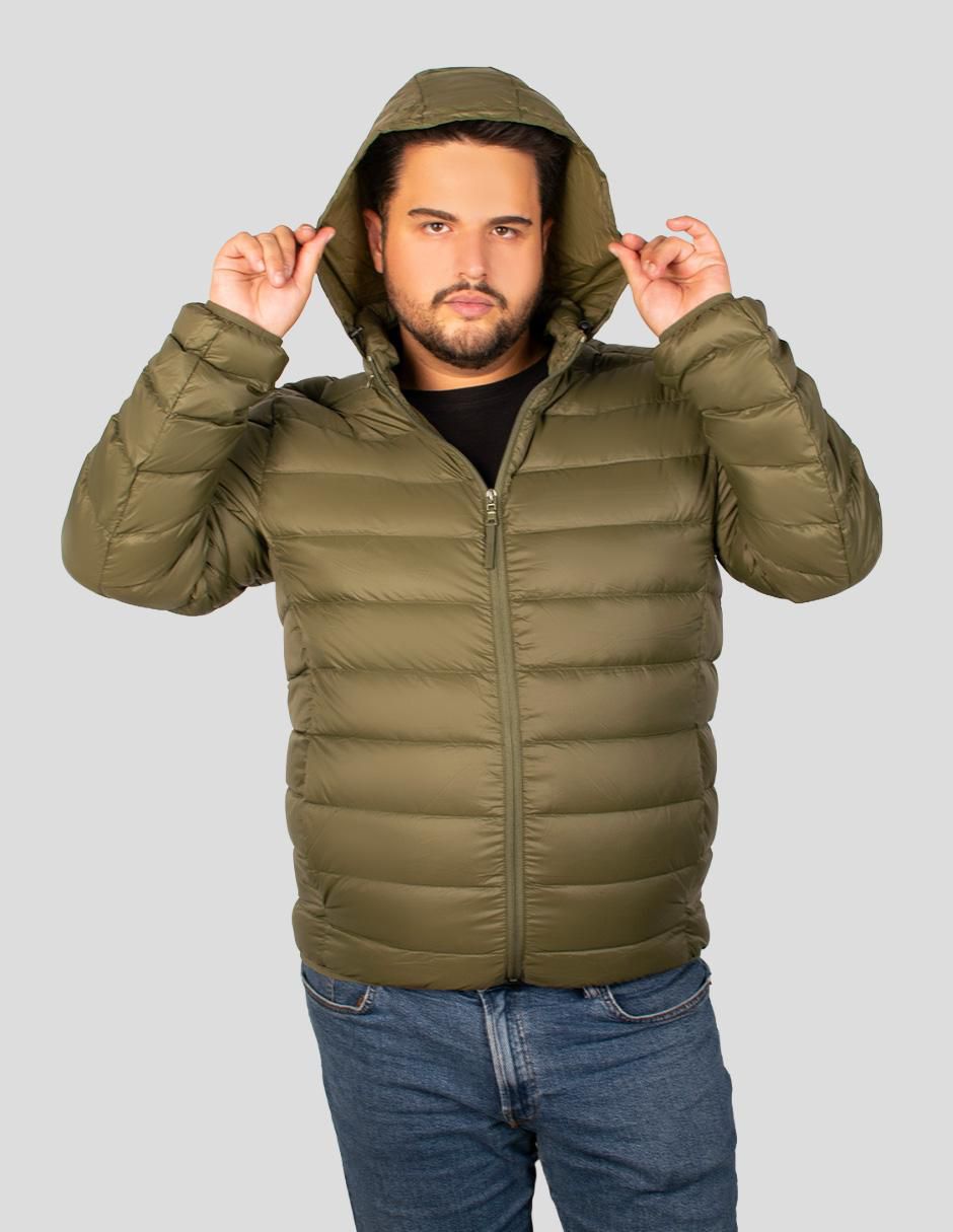Chamarra acolchada con capucha para hombre 3