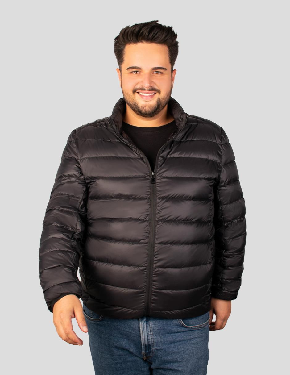Chamarra acolchada con capucha para hombre