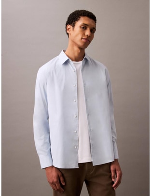 Camisa casual de algodón manga larga para hombre Camisa casual de algodón manga larga para hombre