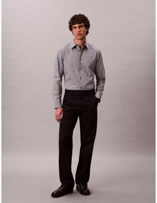 Camisa casual de algodón manga larga para hombre Camisa casual de algodón manga larga para hombre