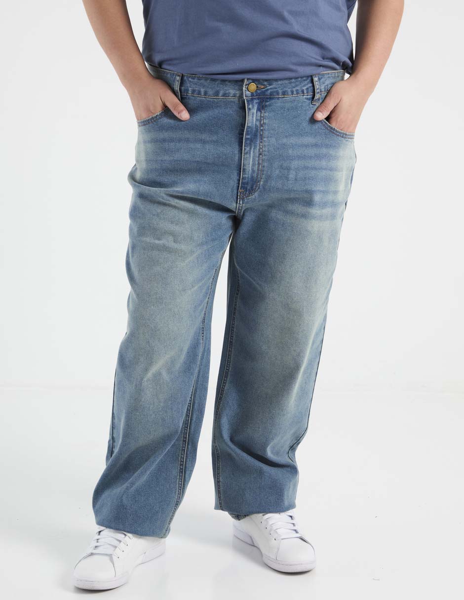 Jeans straight That's It deslavado para hombre