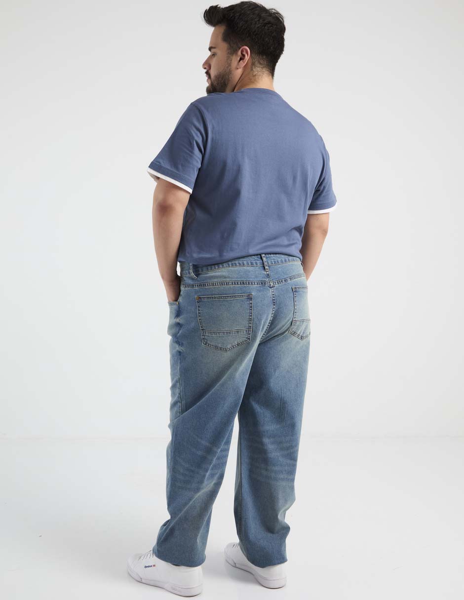 Jeans straight That's It deslavado para hombre
