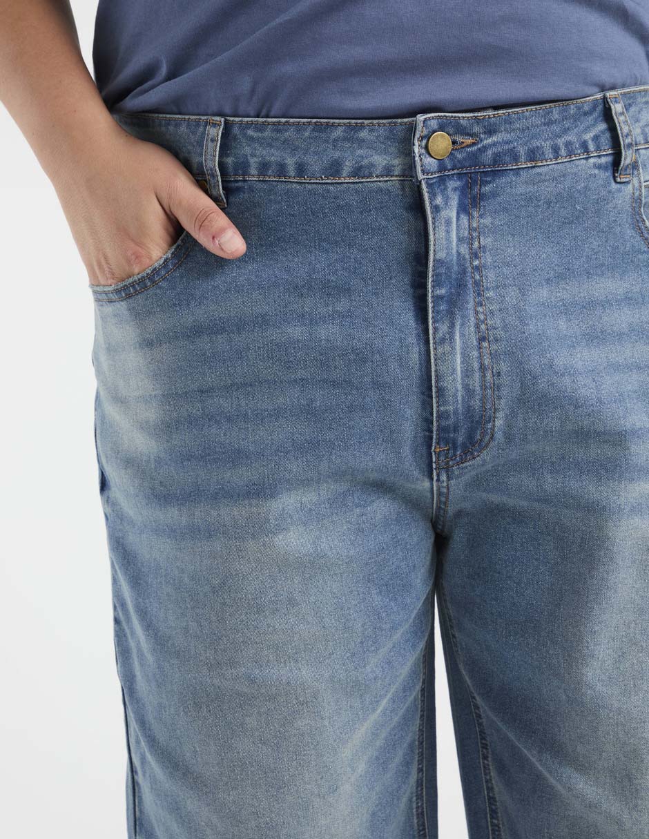Jeans straight That's It deslavado para hombre