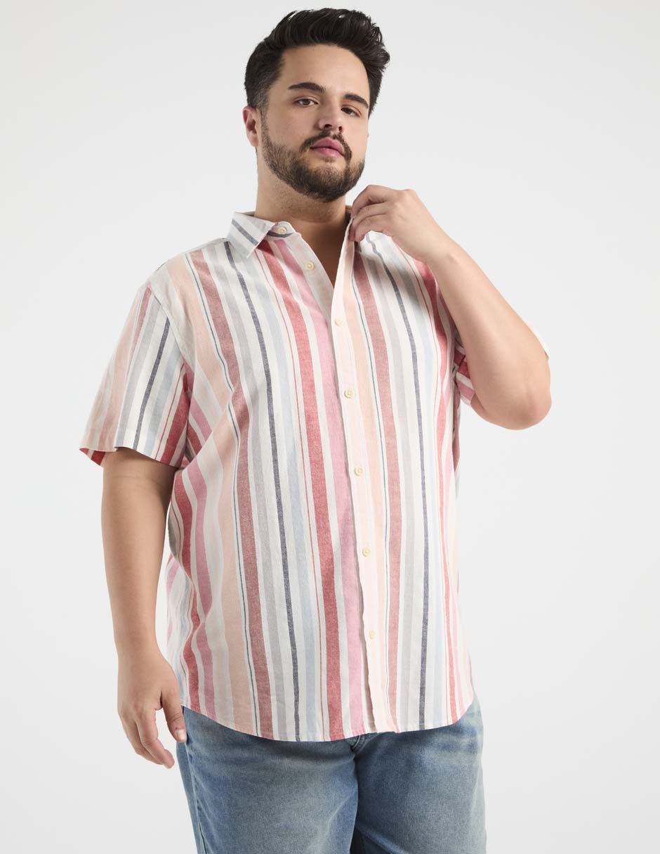 Camisa casual de algodón manga corta para hombre Camisa casual de algodón manga corta para hombre