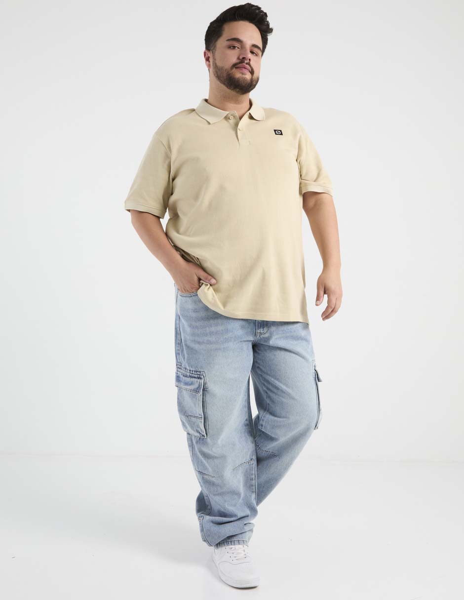 Jeans cargo straight That's It lavado claro para hombre