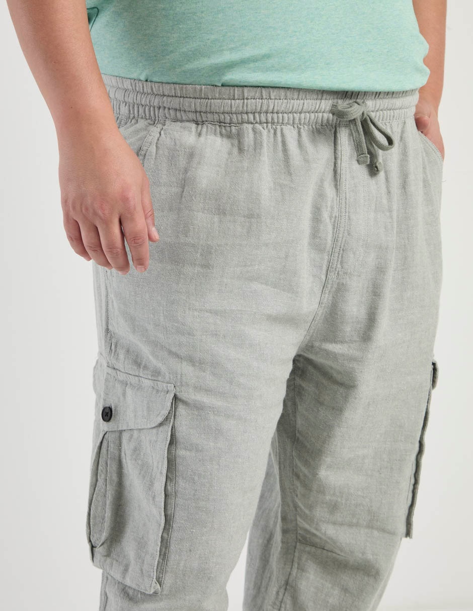Pantalón cargo regular de algodón para hombre 2