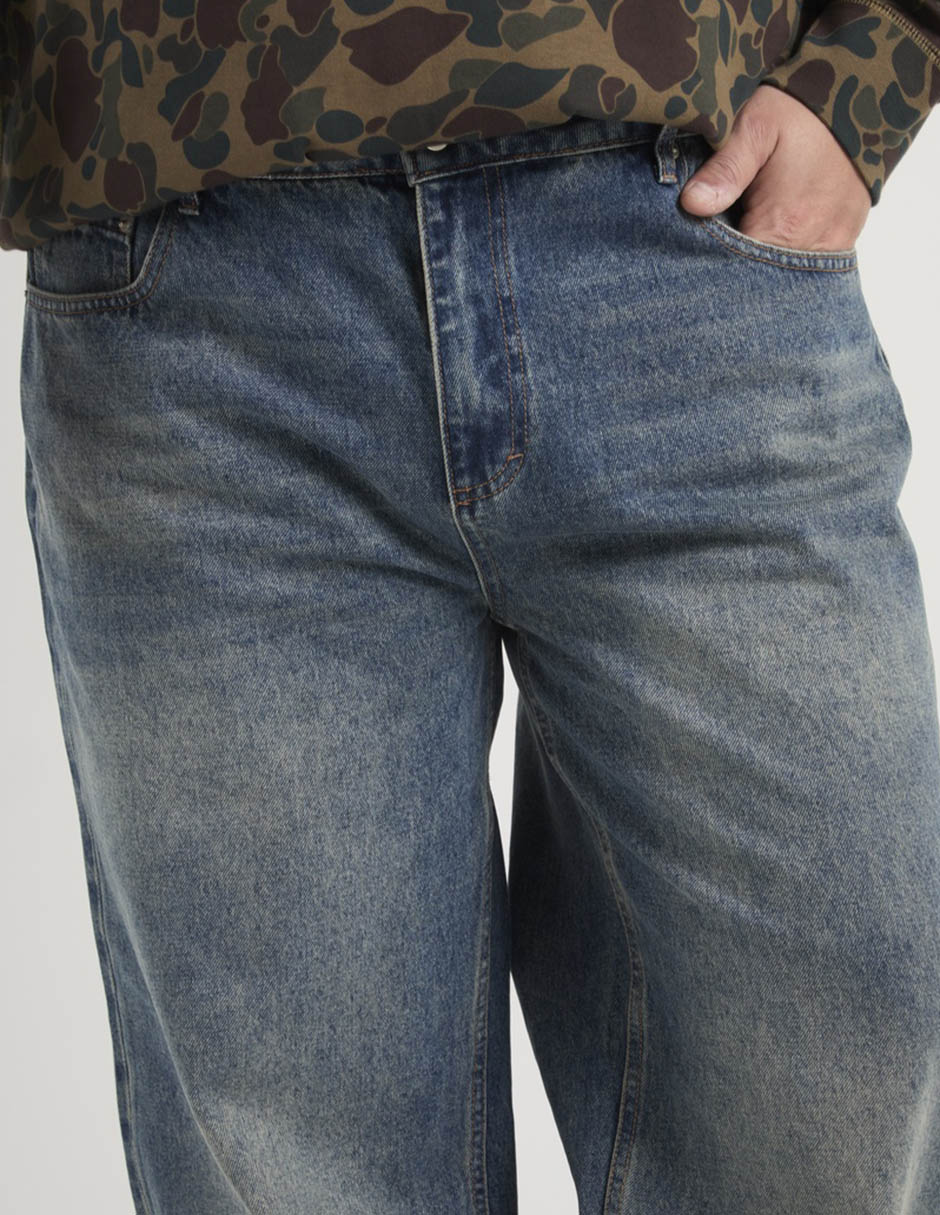 Jeans baggy That's It lavado bleach para hombre