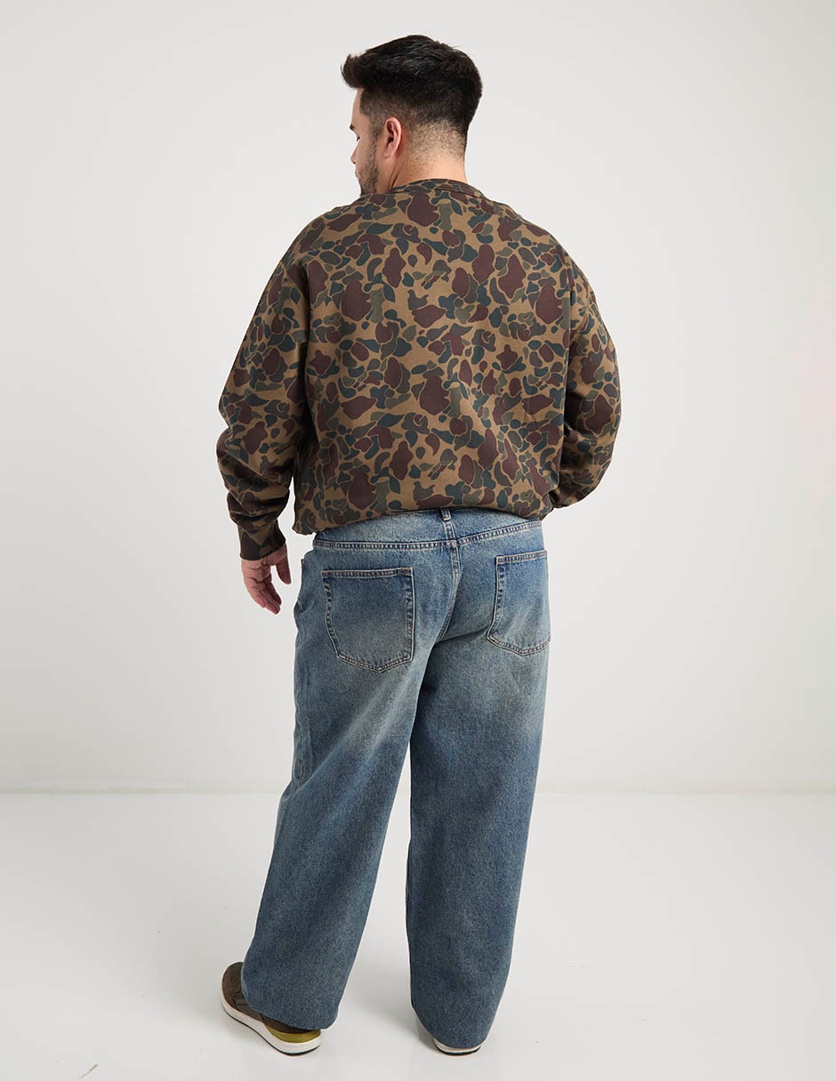 Jeans baggy That's It lavado bleach para hombre