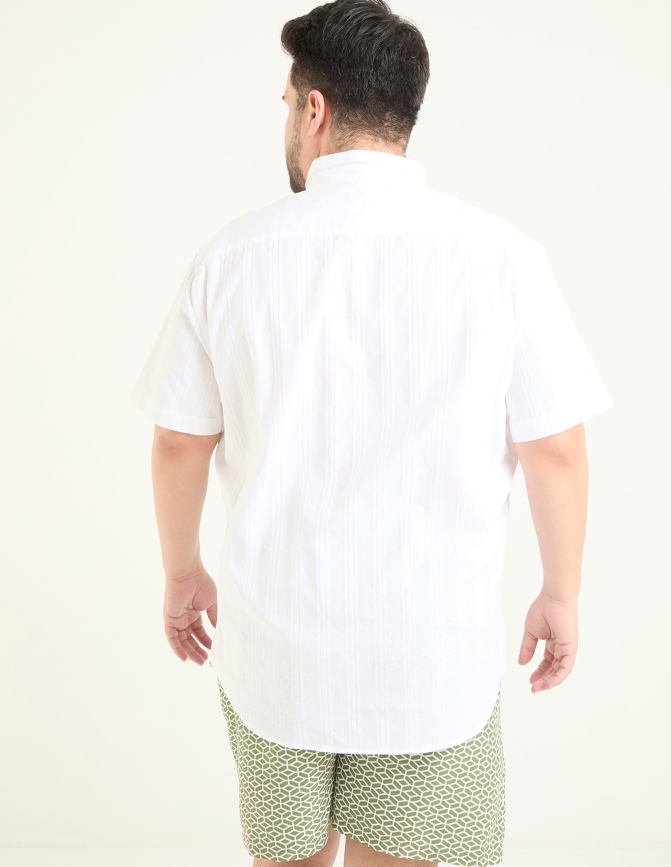 Camisa casual Jbe de algodón manga corta para hombre