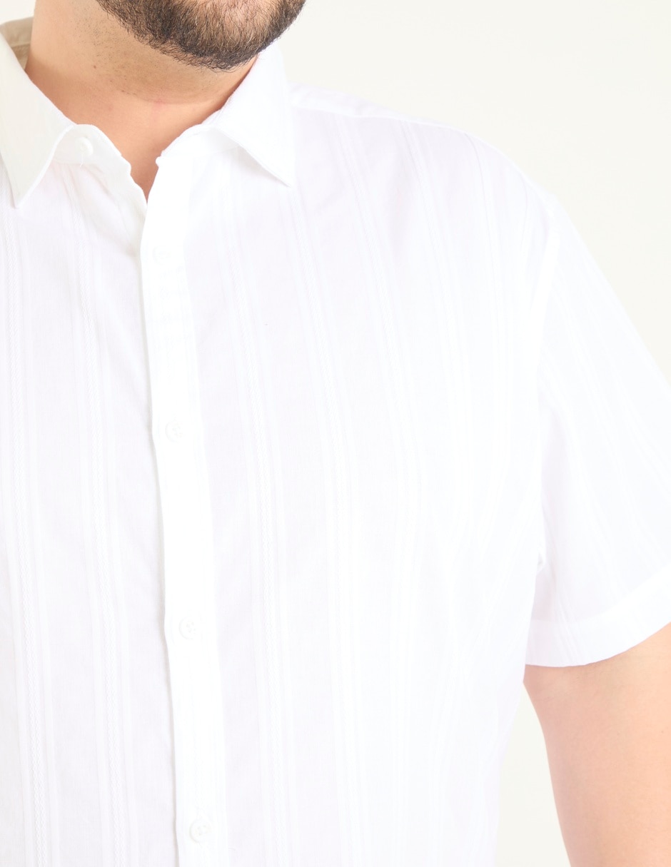 Camisa casual Jbe de algodón manga corta para hombre
