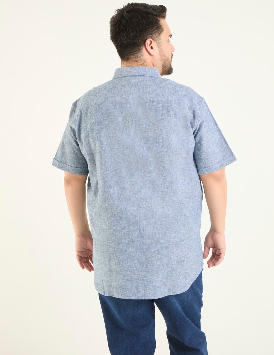 Camisa casual de algodón manga corta para hombre 2