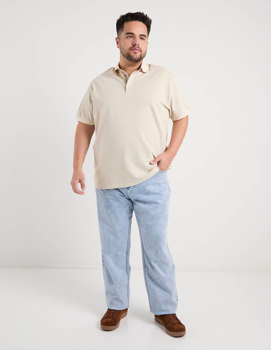 Playera tipo polo Jbe para hombre