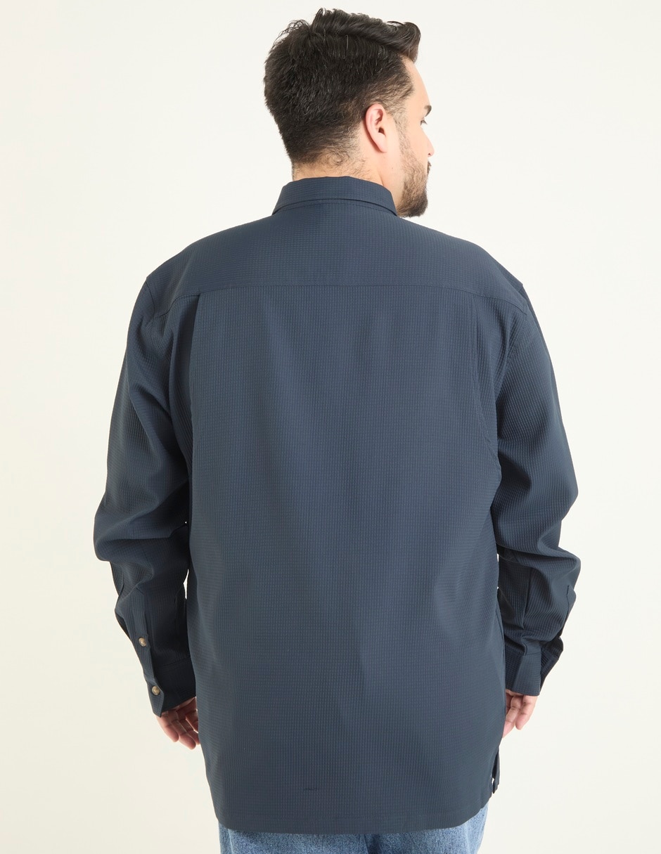 Camisa casual de algodón manga larga para hombre 5