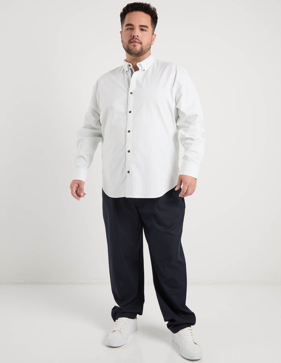Camisa casual de algodón manga larga para hombre 5