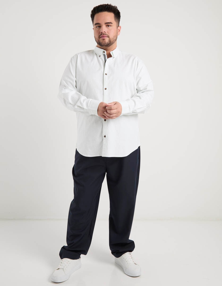 Camisa casual de algodón manga larga para hombre 4