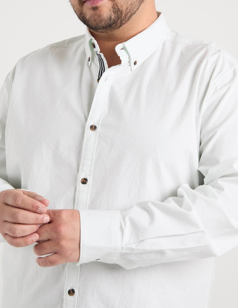 Camisa casual de algodón manga larga para hombre 3