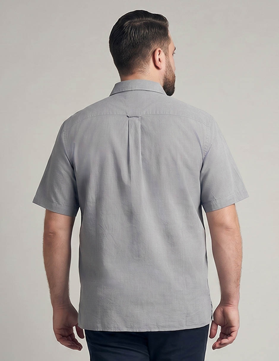 Camisa casual de algodón manga corta para hombre 3