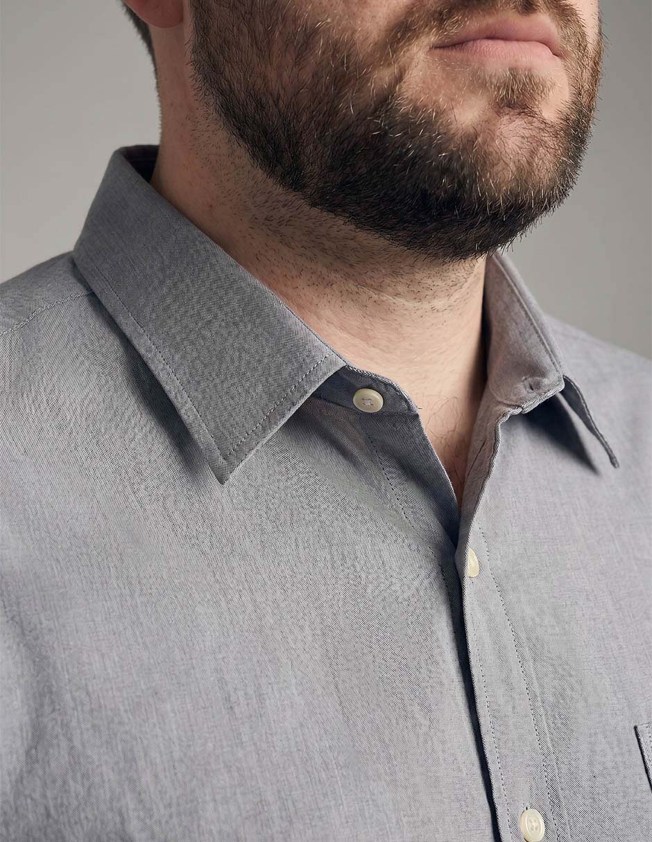 Camisa casual de algodón manga corta para hombre 2