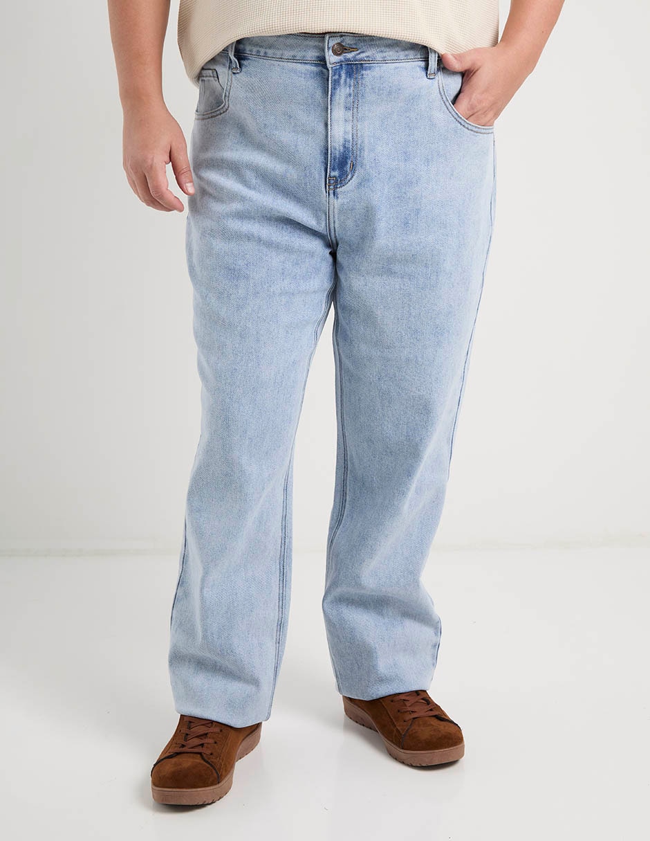 Jeans amplio Jbe lavado claro para hombre