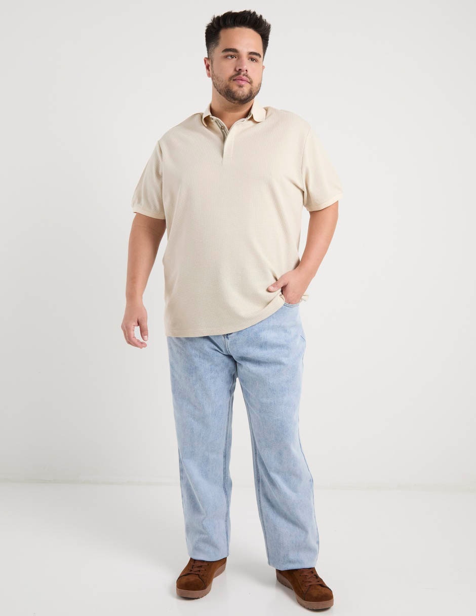 Jeans amplio Jbe lavado claro para hombre