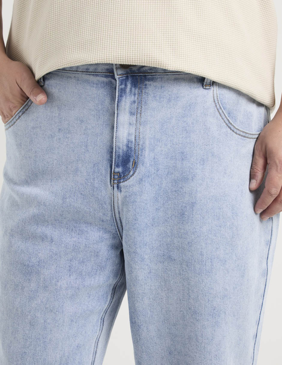 Jeans amplio Jbe lavado claro para hombre