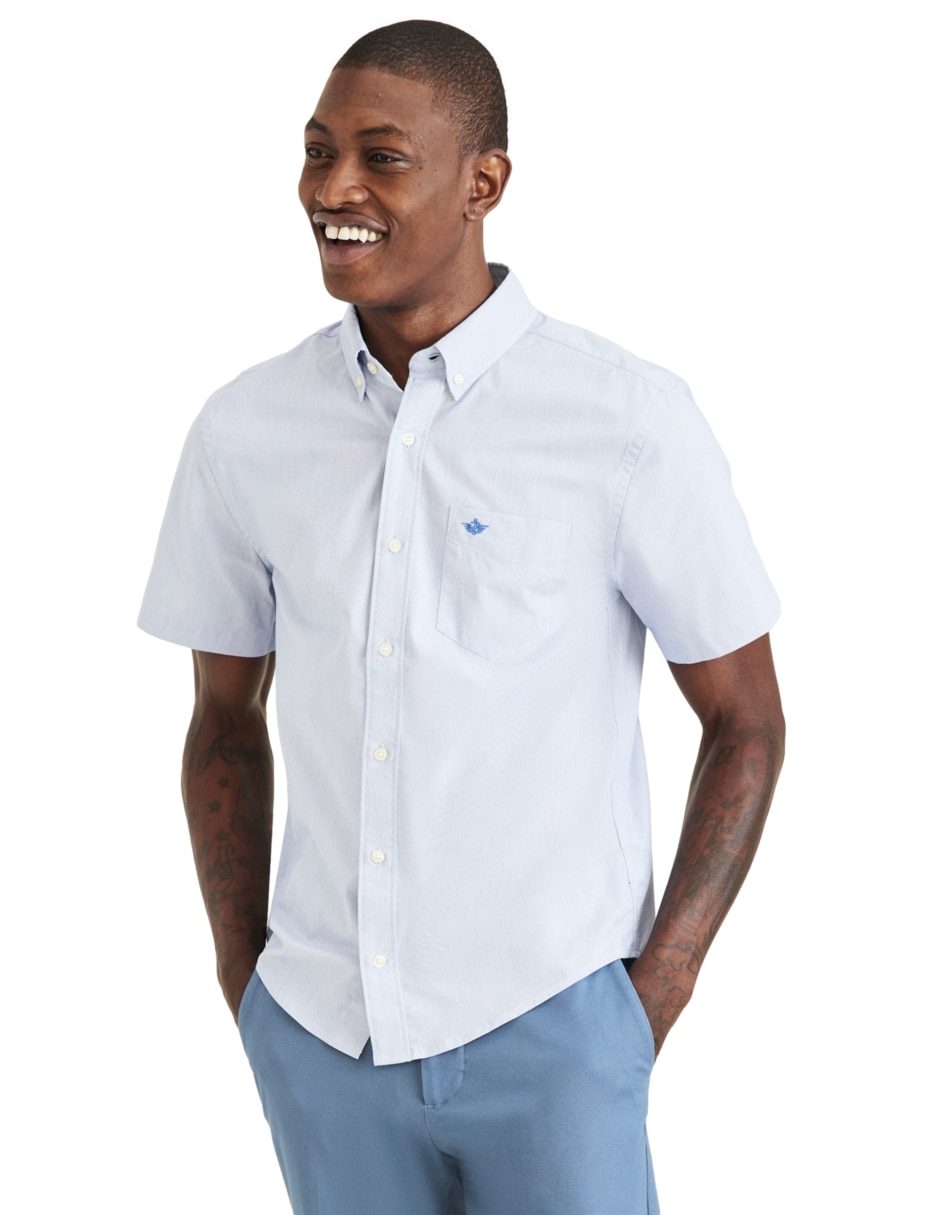 Camisa casual de algodón manga corta para hombre Camisa casual de algodón manga corta para hombre