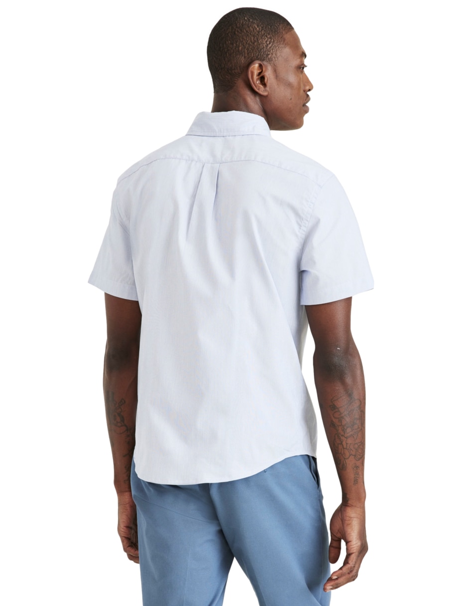Camisa casual de algodón manga corta para hombre 4