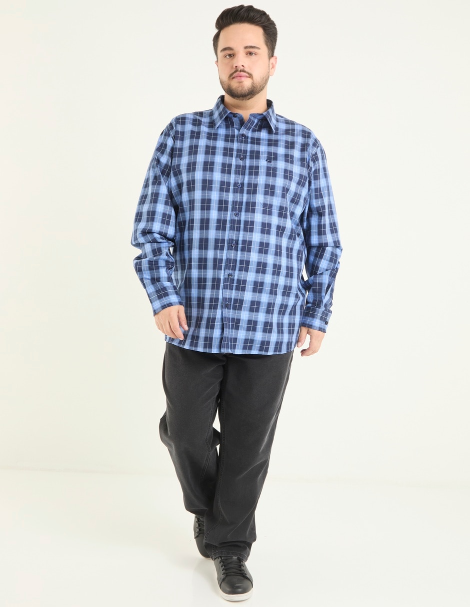 Camisa de algodón manga larga para hombre 5