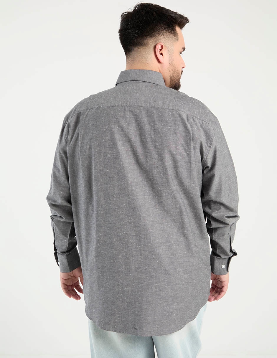 Camisa casual de algodón manga larga para hombre 5