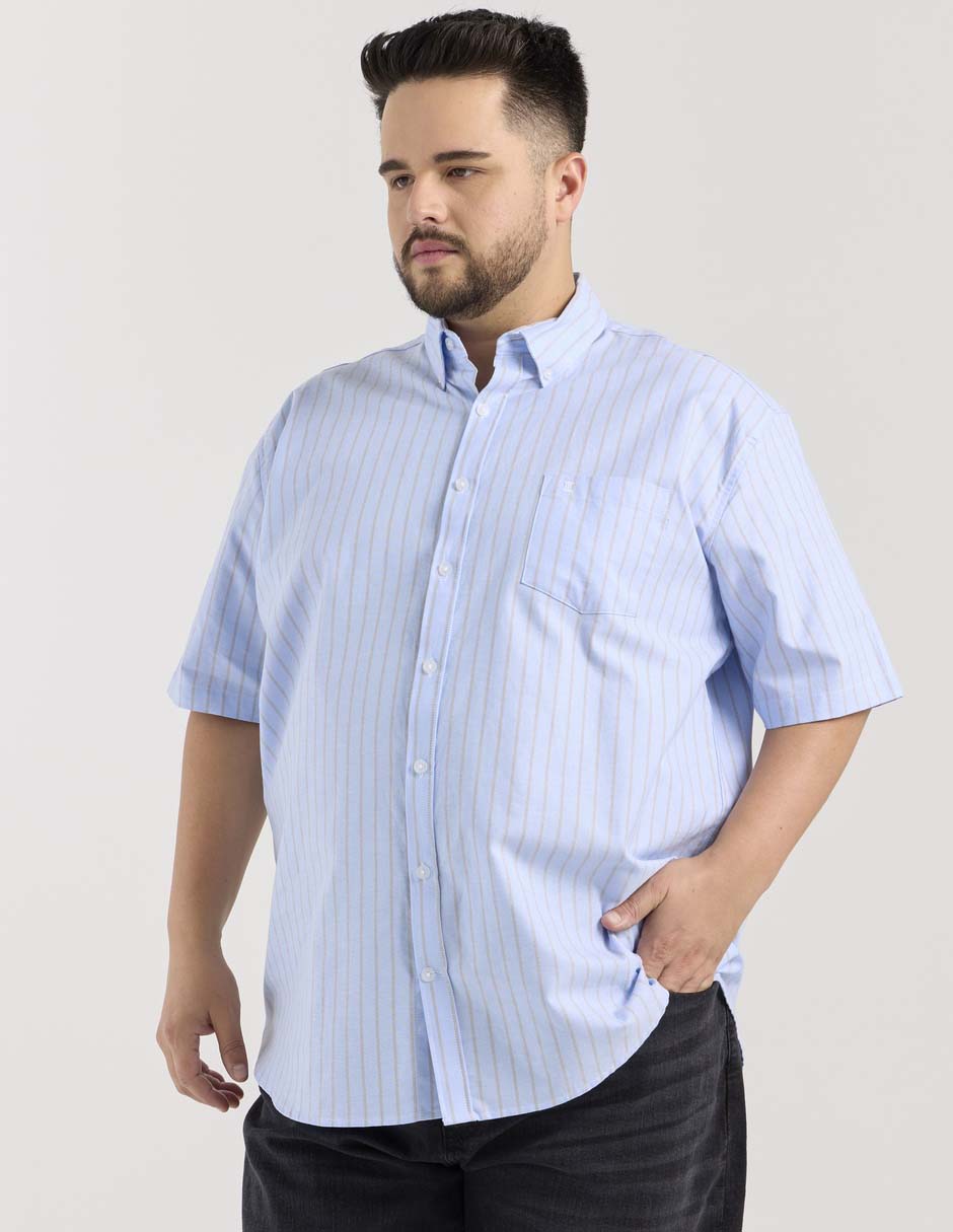Camisa casual de algodón manga corta para hombre 1