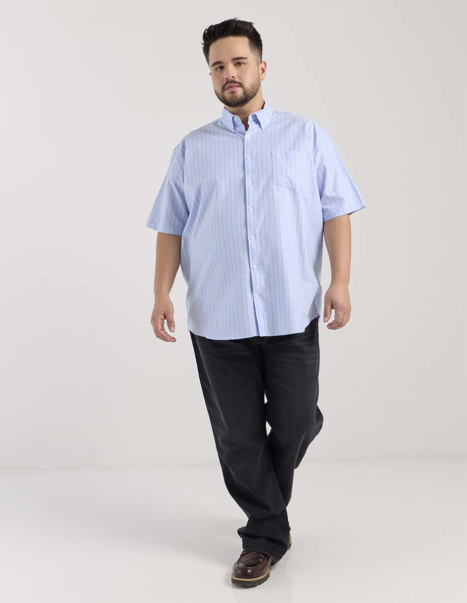 Camisa casual de algodón manga corta para hombre 6