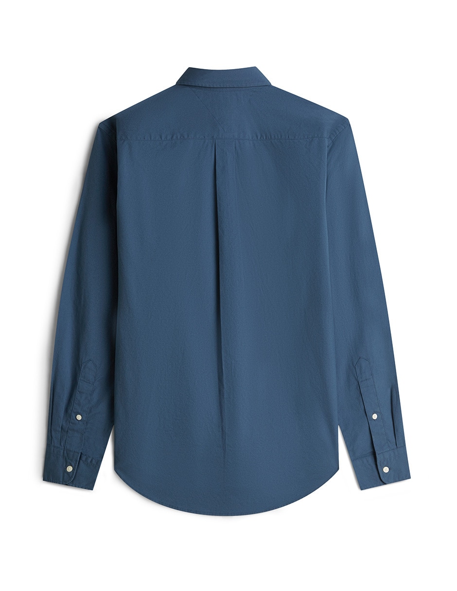 Camisa casual de algodón manga larga para hombre