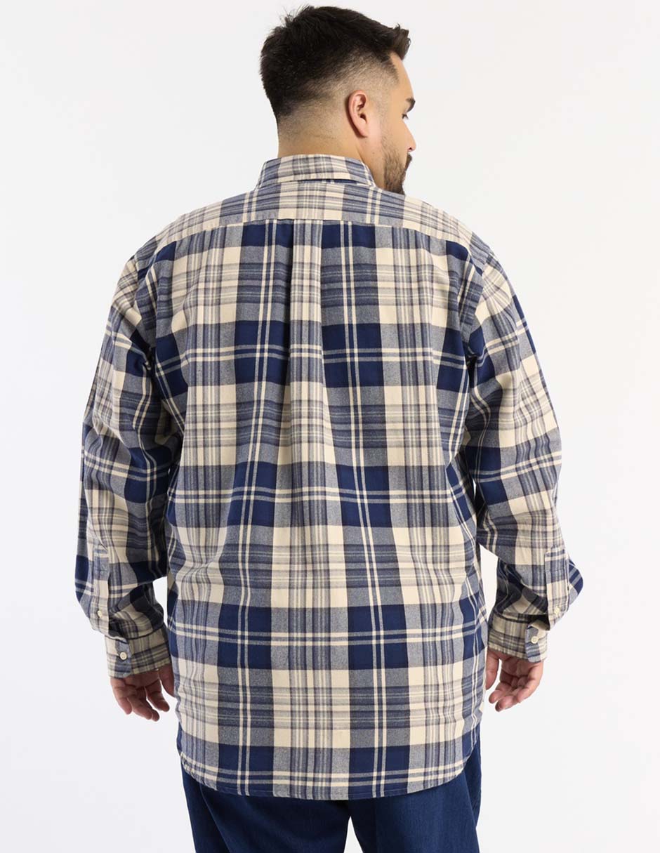 Camisa casual de algodón manga larga para hombre 5