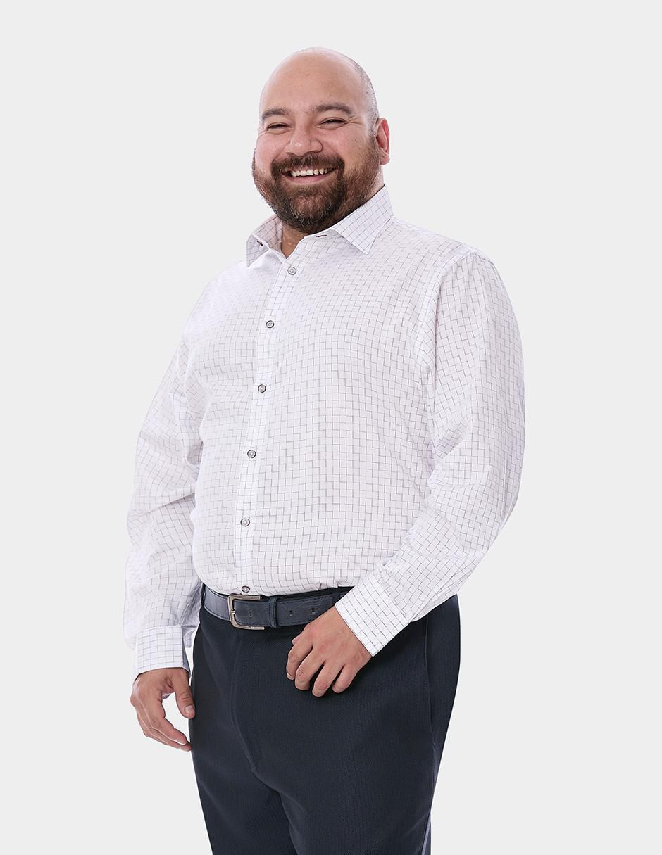 Camisa formal de algodón manga larga para hombre 3