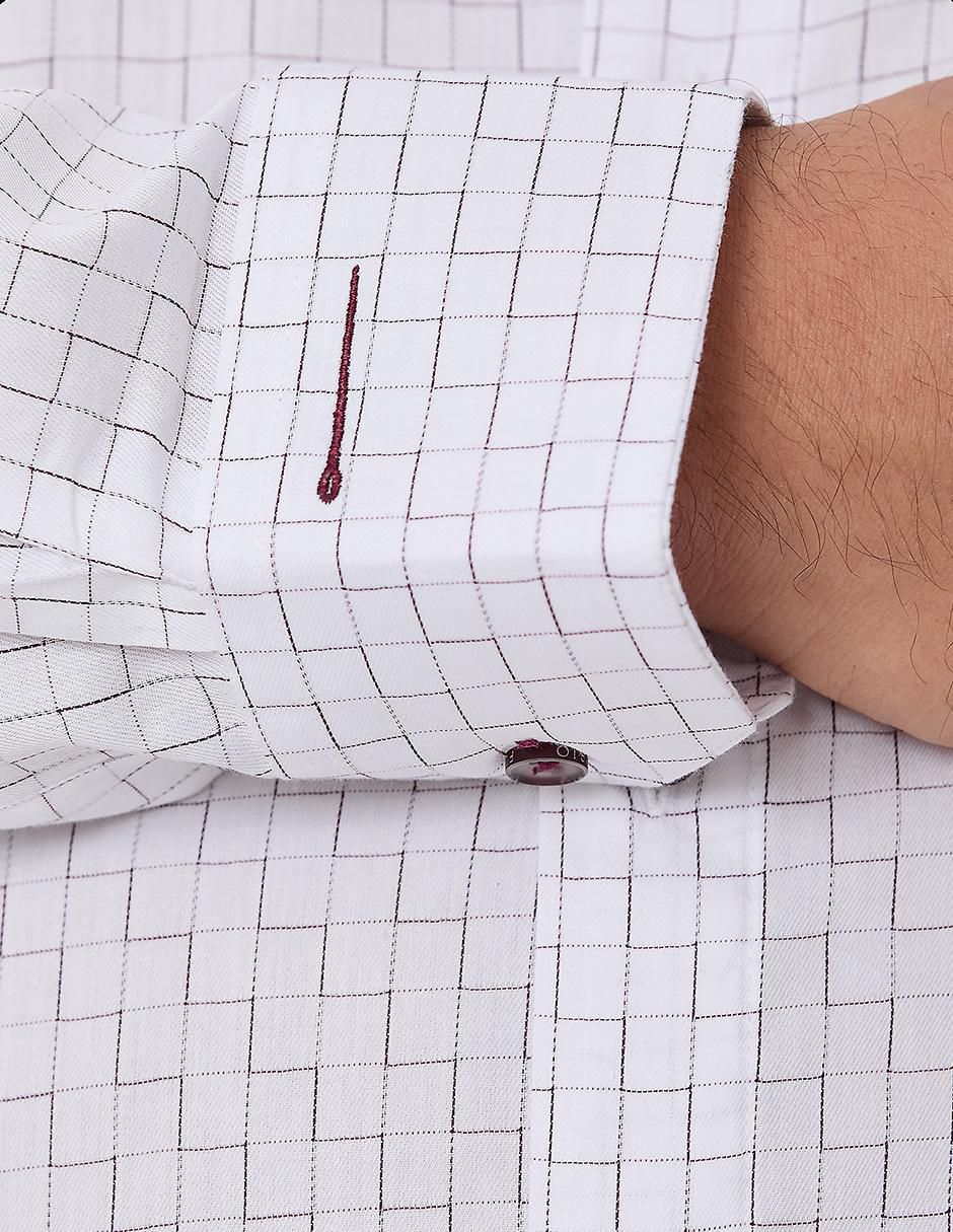 Camisa formal de algodón manga larga para hombre 2