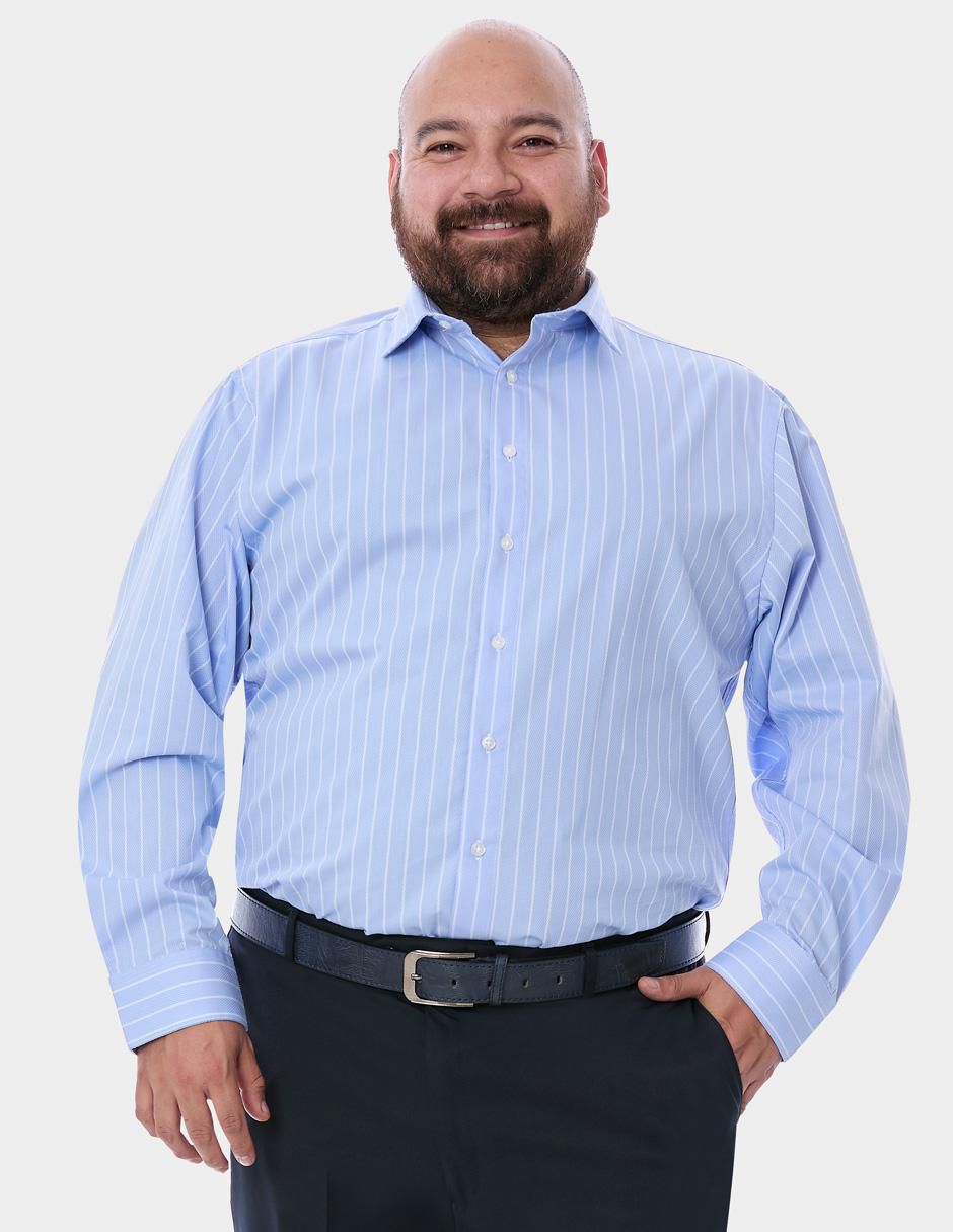 Camisa formal manga larga para hombre