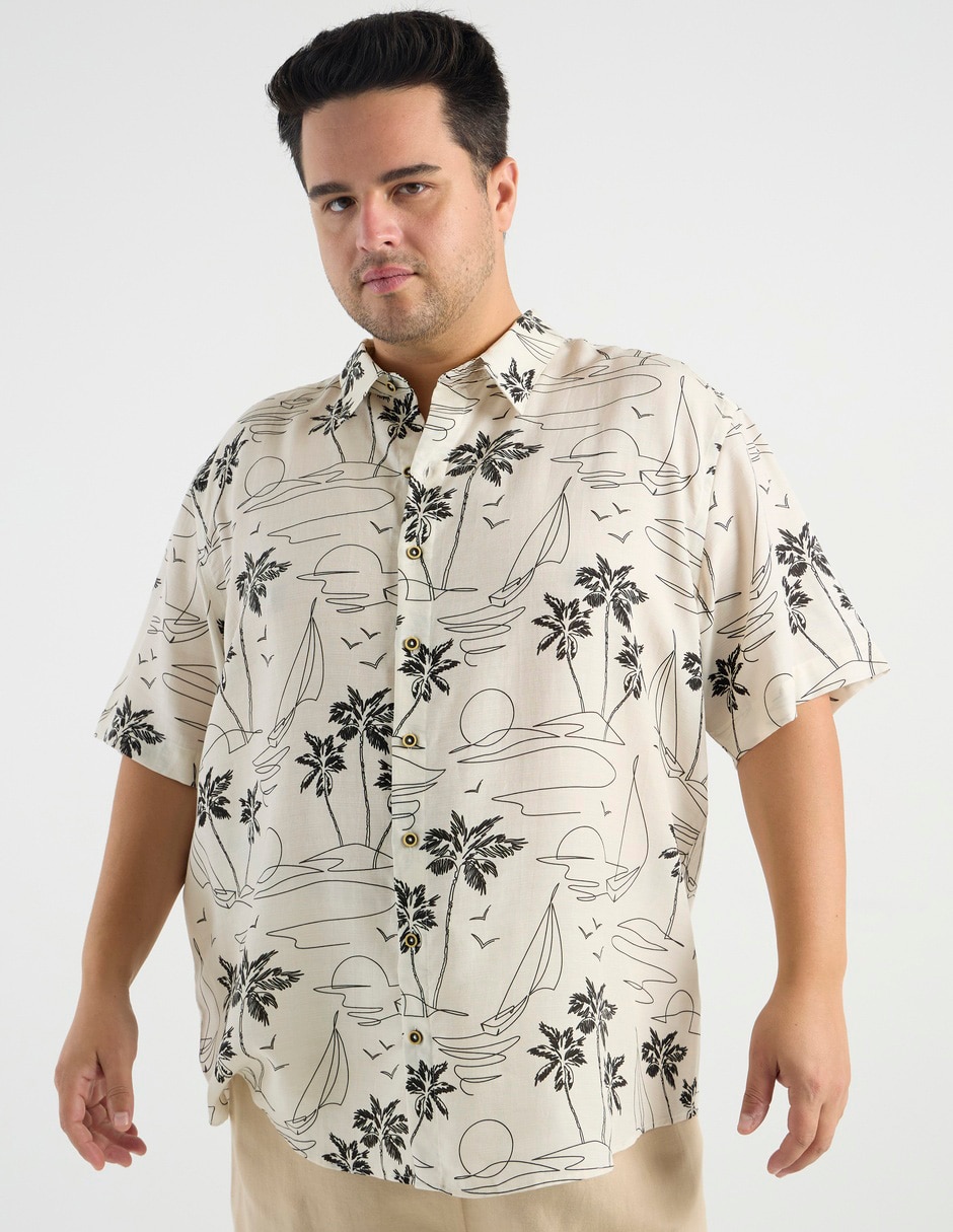 Camisa casual Costavana manga corta para hombre