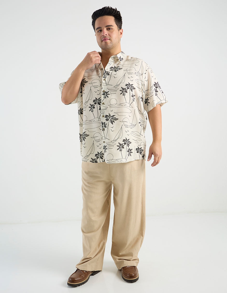 Camisa casual Costavana manga corta para hombre